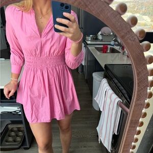 Zara pink collared dress